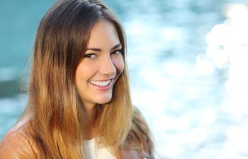 A young smiling woman